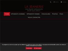 Tablet Screenshot of lajeanerie.fr